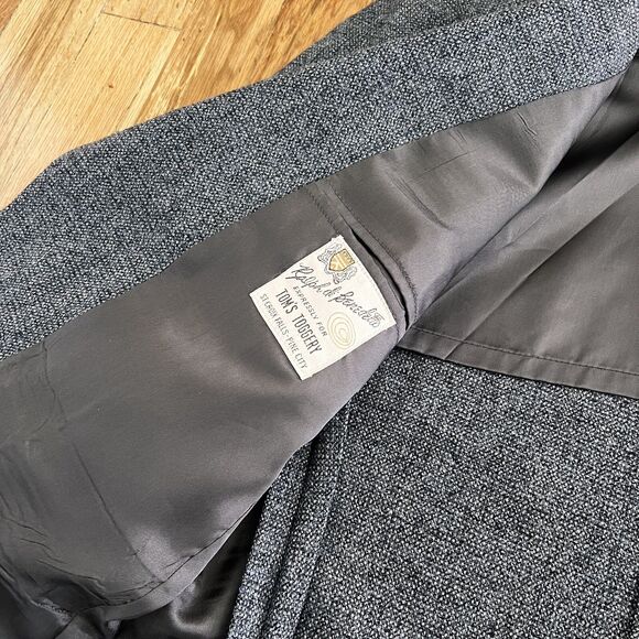 Vintage 80s mens‎ wool blazer blue classic retro 41 R sports coat jacket - Picture 4 of 9